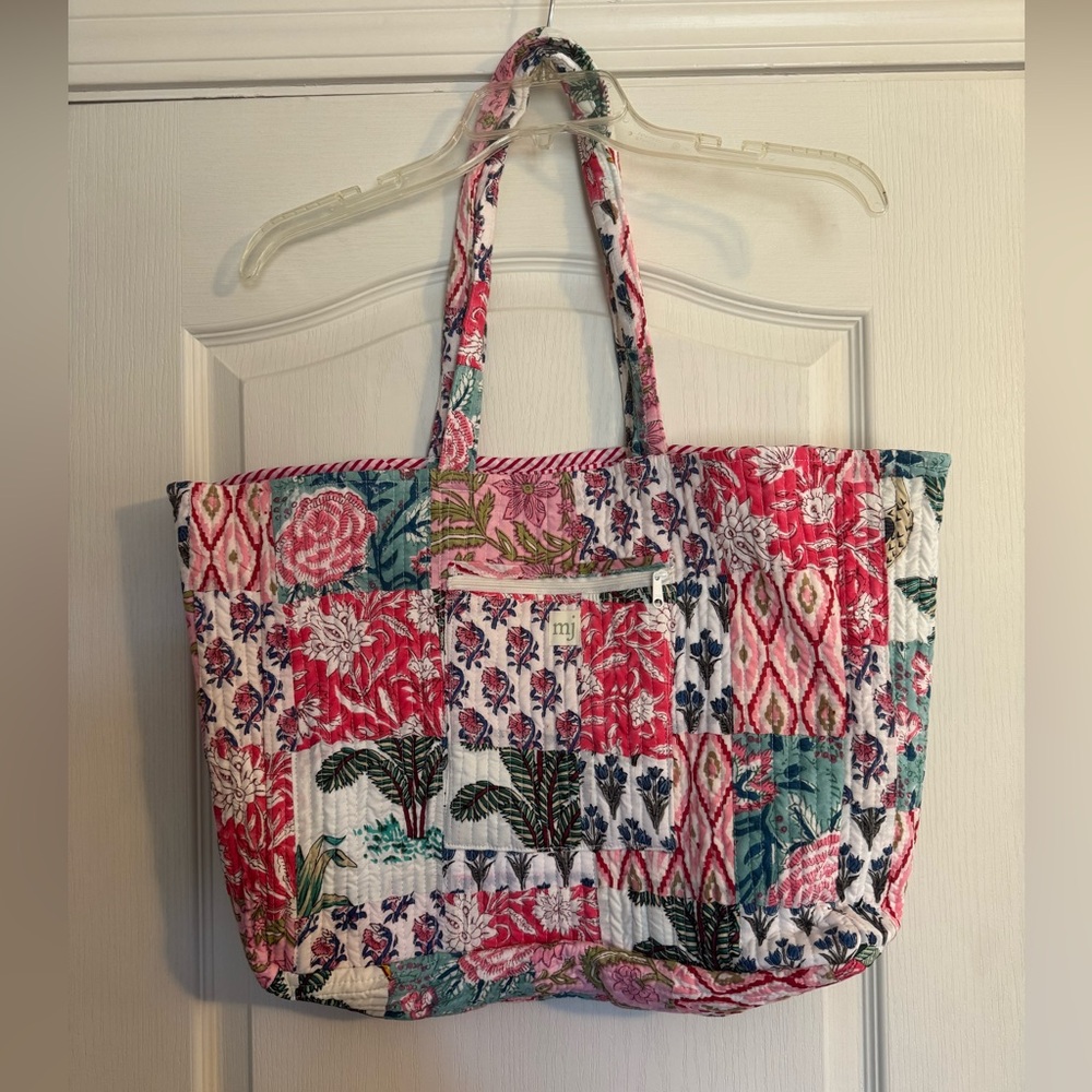Maddy Jae Esther patchwork quilted tote bag. Never used